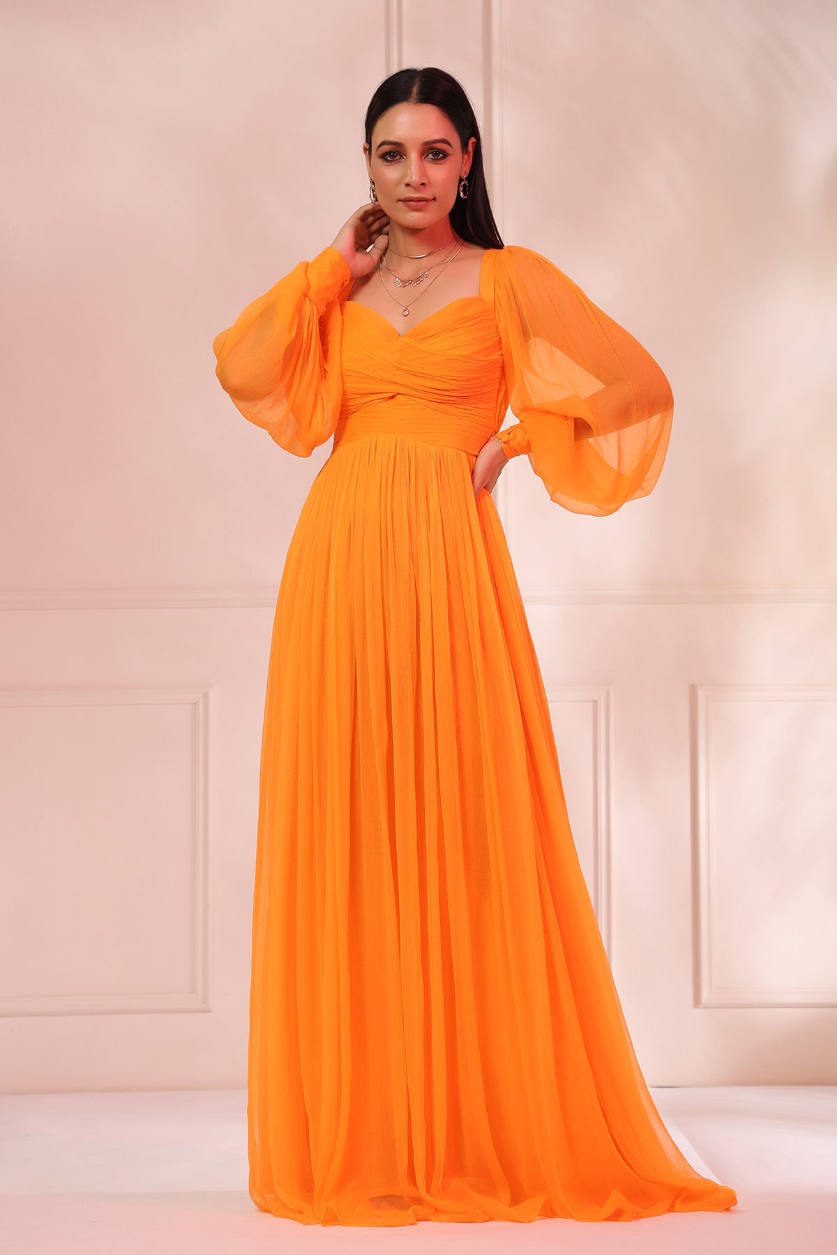 Grace Orange Dress