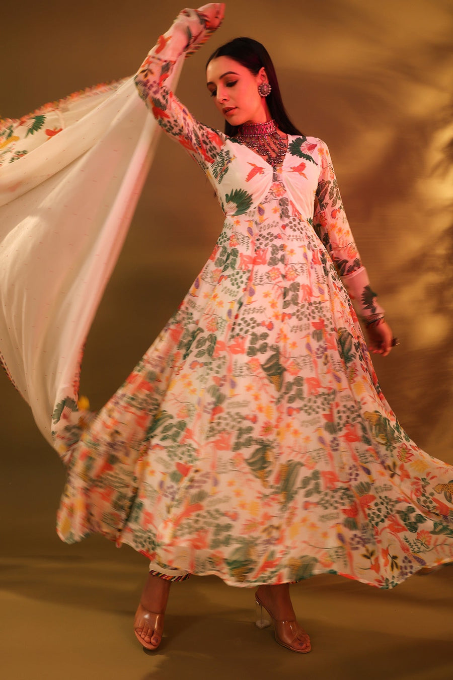 Kanan anarkali set of 3