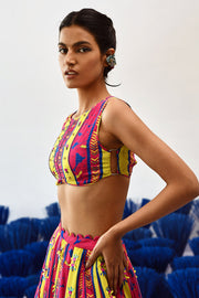 Baagh Short Lehenga Set Of 2