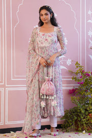 POPPY BLUSH ANARKALI SET OF 3