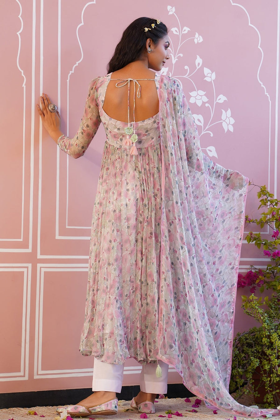 POPPY BLUSH ANARKALI SET OF 3
