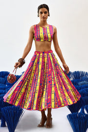 Baagh Short Lehenga Set Of 2
